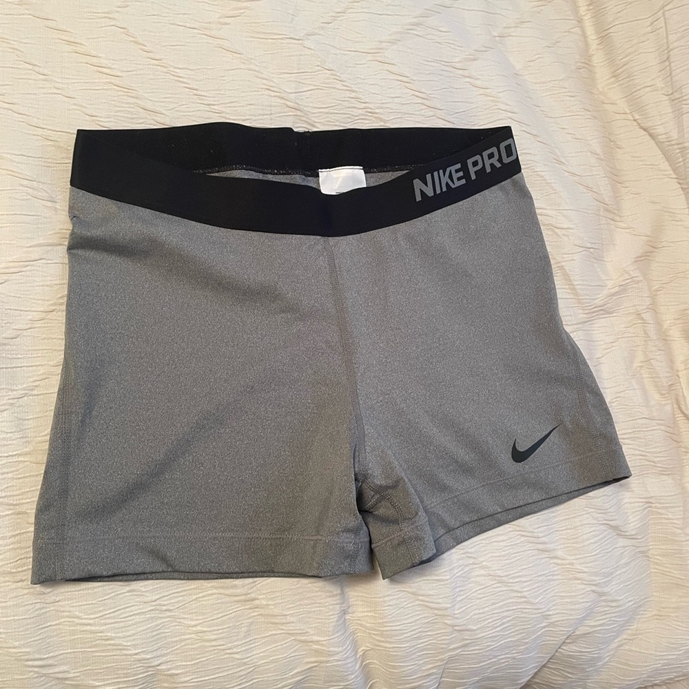 Nike Women's Gray Pro Shorts